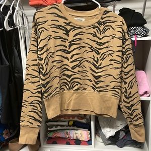 Madewell Tiger print sweatshirt medium